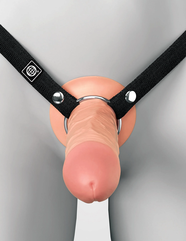 Elite 5" Hollow Silicone Strap-On
