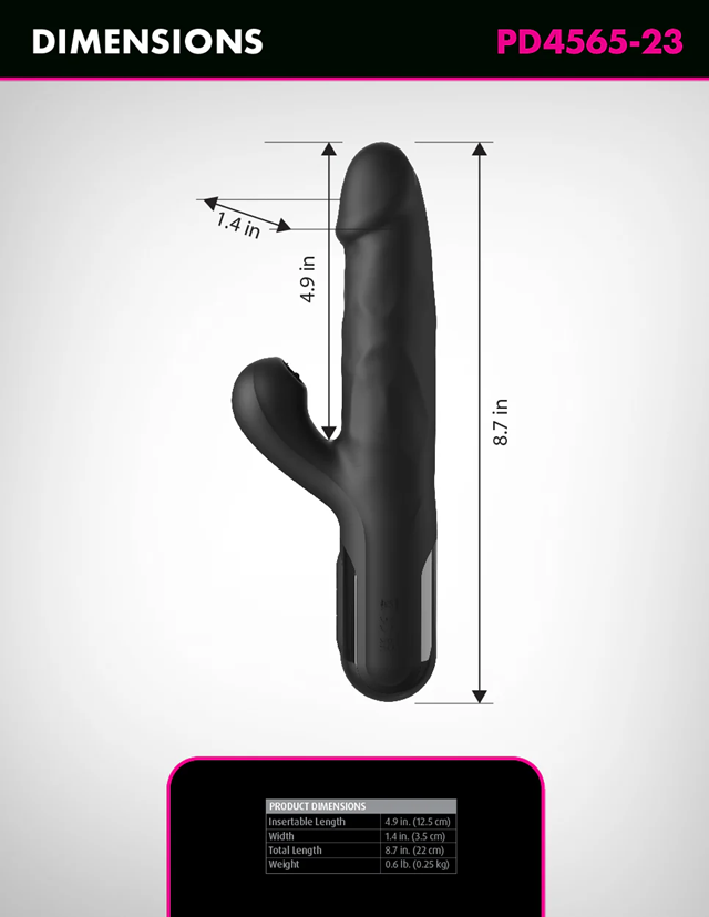 Sonix Silicone Thruster Black