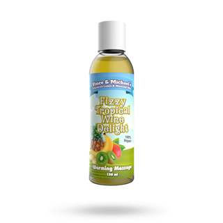 Fizzy Tropical Wine Delight - Massageolie Med Smag 150 Ml