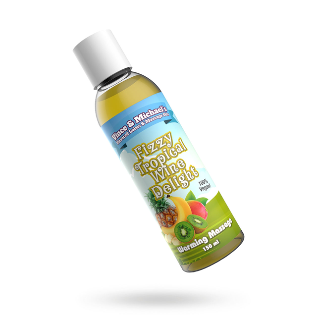 Fizzy Tropical Wine Delight - Massageolie med Smag 50 ml