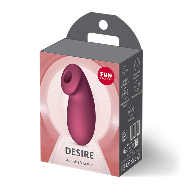 Desire Air Pulse Vibrator Wine Red