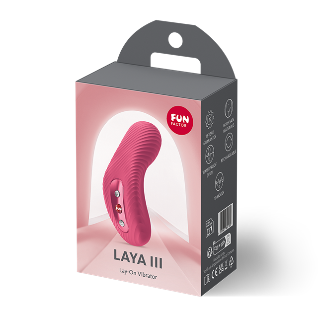 Laya III Lay-On Vibrator Raspberry