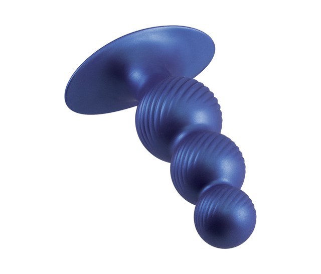 G-Stuck Silicone Anal Plug Metallic Blue