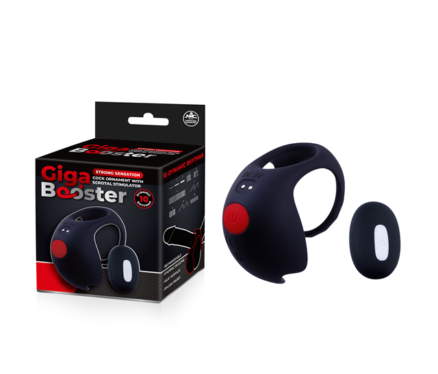 Giga Booster - Cock Ring With Scrotal Stimulator
