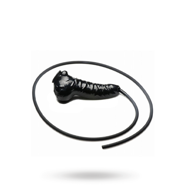Guzzler Realistic Latex Penis Sleeve med Slange