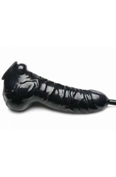 Guzzler Realistic Latex Penis Sleeve med Slange