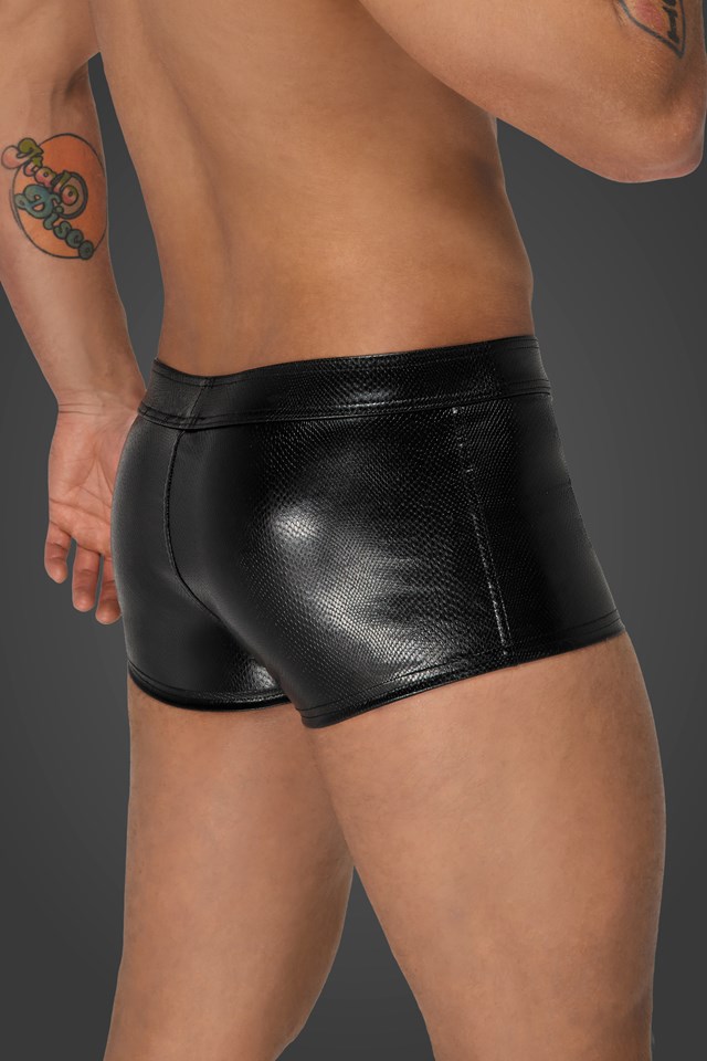 H069 Sorte Shorts med Lynlås