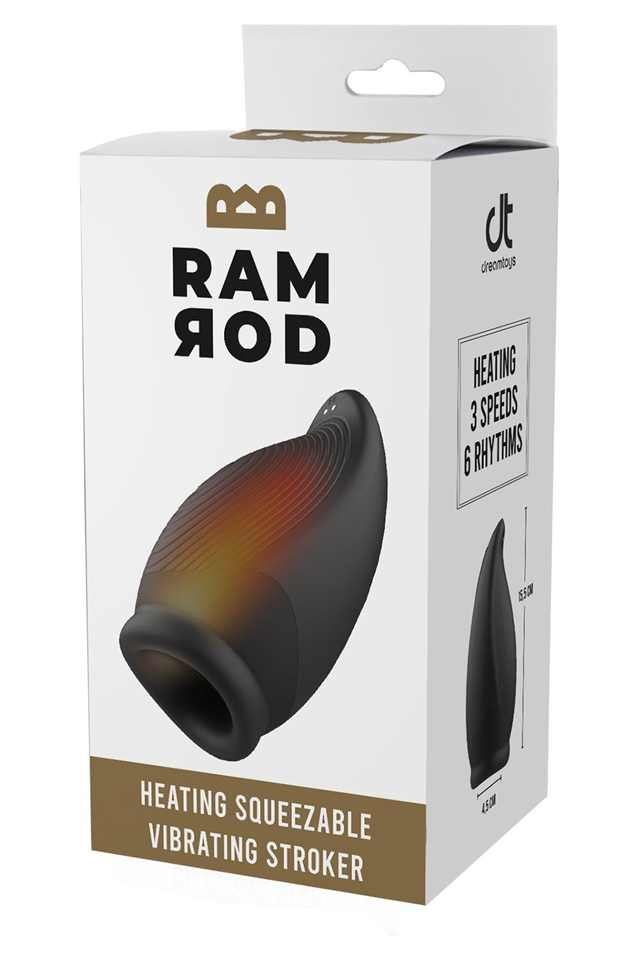 Heating Squeezable Vibrating Stroker