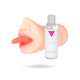 Sweden's Finest Miss Blowjob Masturbator & Vuxen Aqua Glidecreme 150 Ml - Sæt