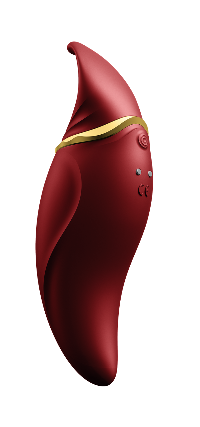 Hero Pulsewave Clitoris Massager - Wine Red