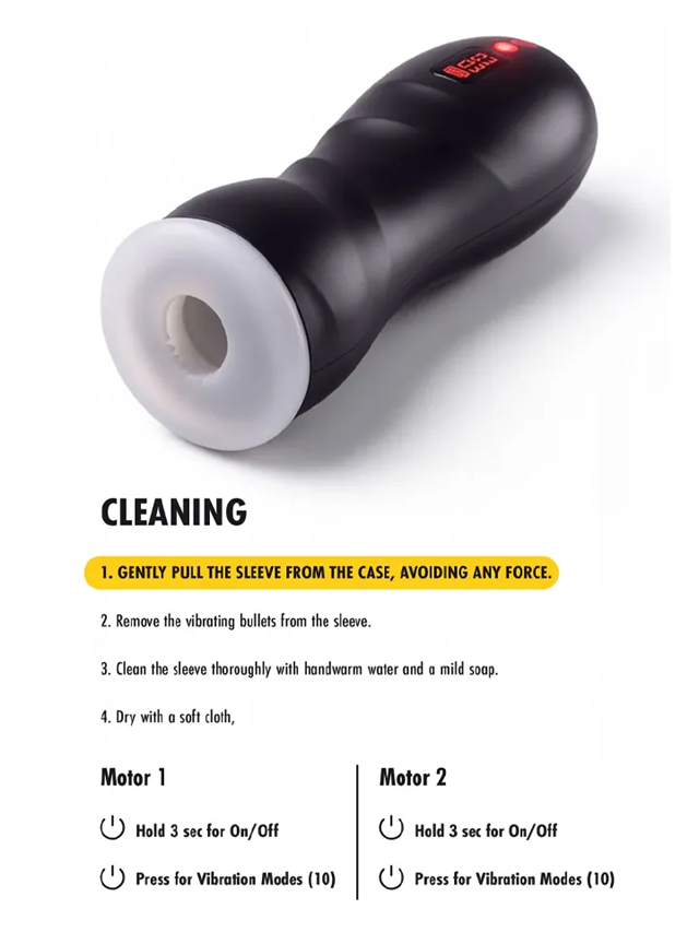 Vibrating Twin Turbo Masturbator