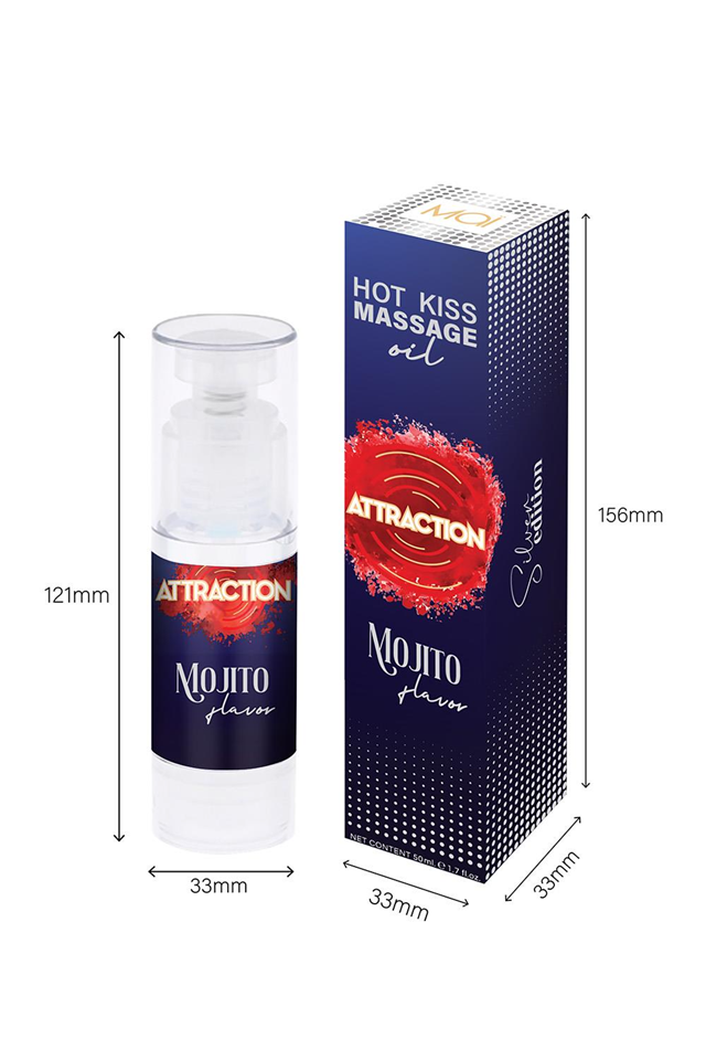 Hot Kiss Massage Oil Mojito Flavor 50 ml