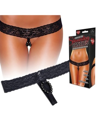 Hustler Pantie Thong Pearl Pleasure Beads - Sort