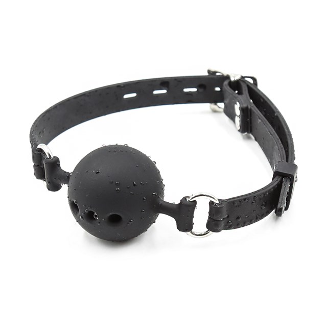 VUXEN GAG BALL-SÆT SILIKONE 3 STK - SORT