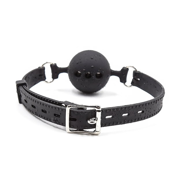 VUXEN GAG BALL-SÆT SILIKONE 3 STK - SORT