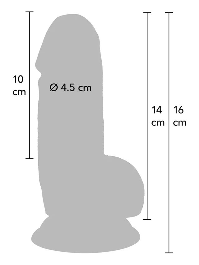 Inferno Realistic Dildo 16 cm