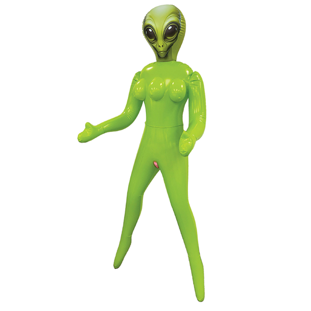 Inflatable 3 breasted Alien Love Doll Green