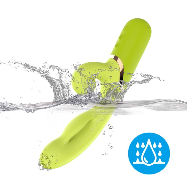Inflatable G-Spot Rabbit Green