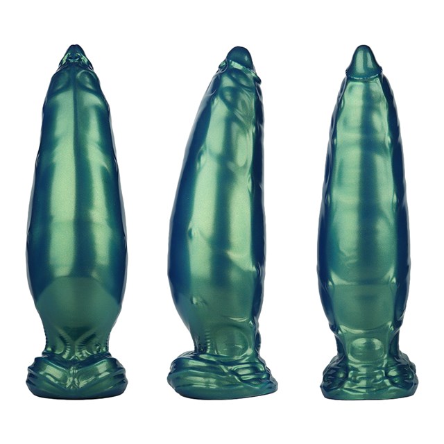 Inflatable Monster Dildo Green 24 cm