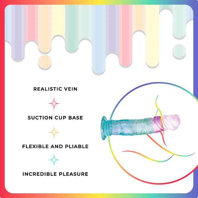 Jellildo Transparent Dildo Multi