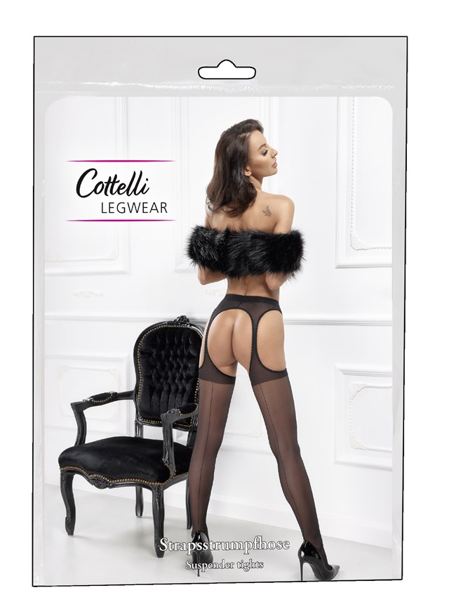 Open Crotch Suspender Stockings