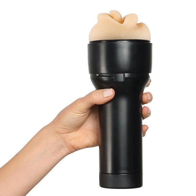 Kiiroo Feel Stroker - Leigh Raven Mouth