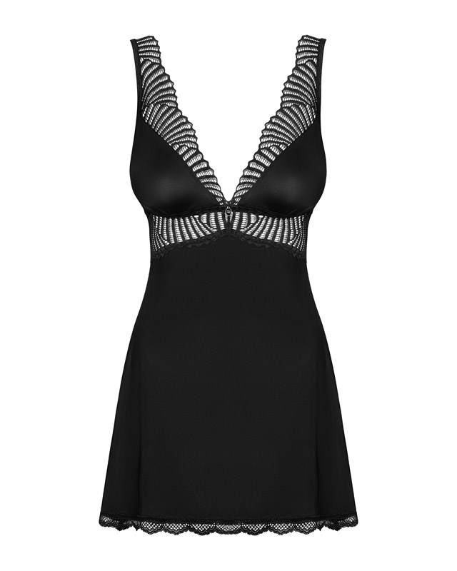 KLARITA - SORT BABYDOLL OG G-STRENG