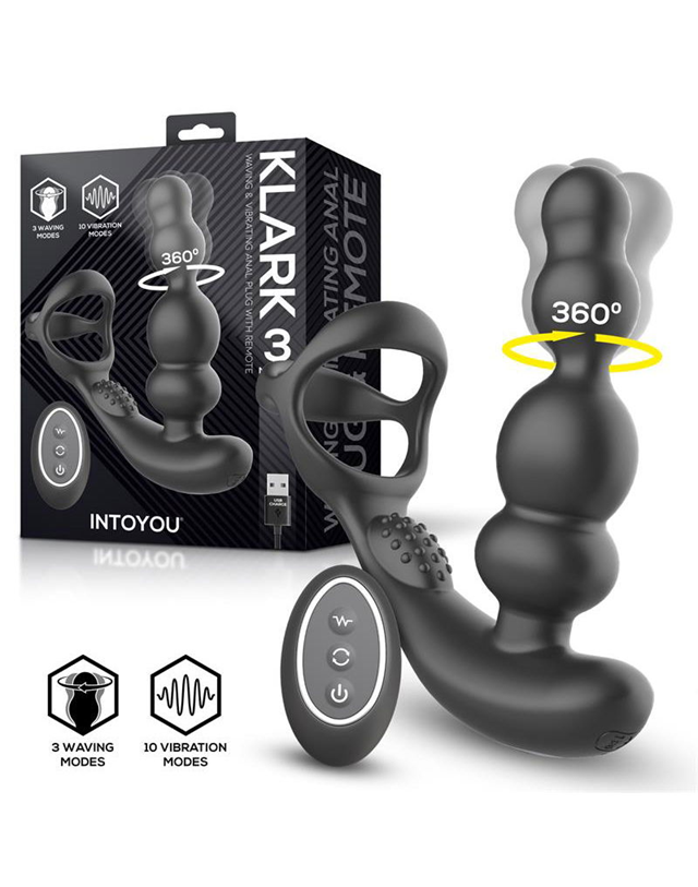 Klark Waving & Vibrating Plug With Remote