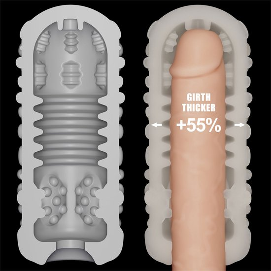 Knights Ring Vibrating Dual Purpose Sleeve-Drip