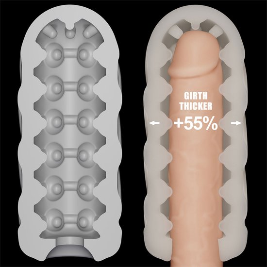 Knights Ring Vibrating Dual Purpose Sleeve - Spiral
