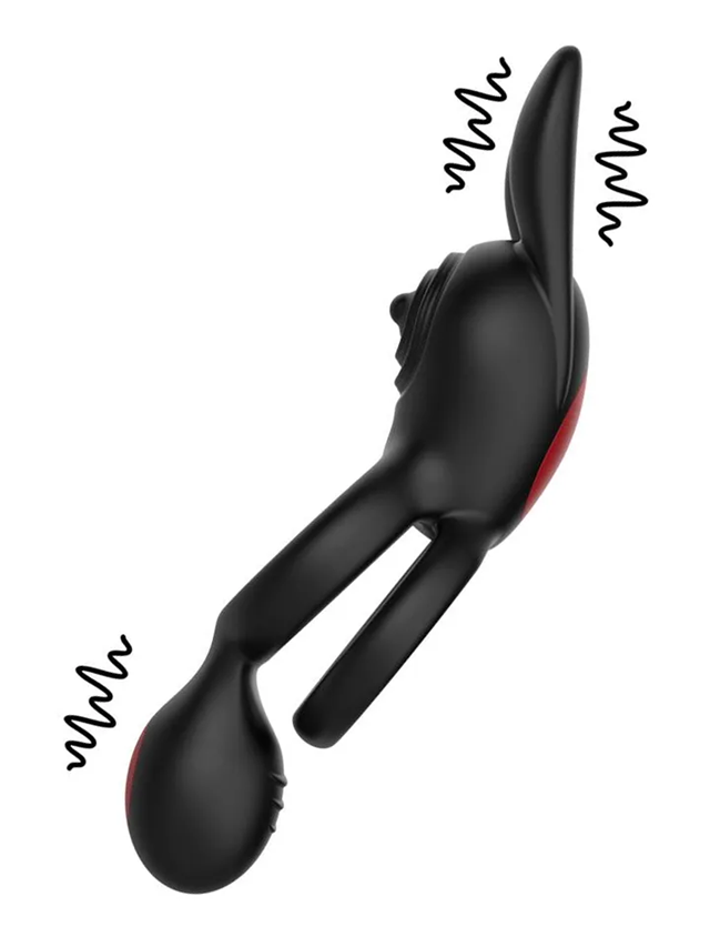 Konny Vibrating Rabbit Double Cockring