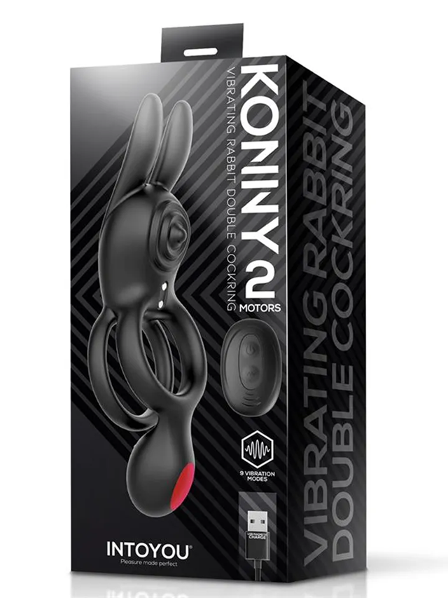 Konny Vibrating Rabbit Double Cockring