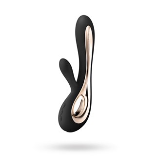 Soraya 2 Black - Genopladelig Dobbelvibrator