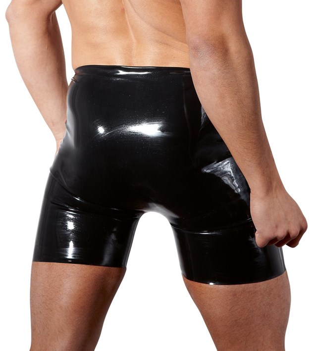 Latex pants with a showmaster opening