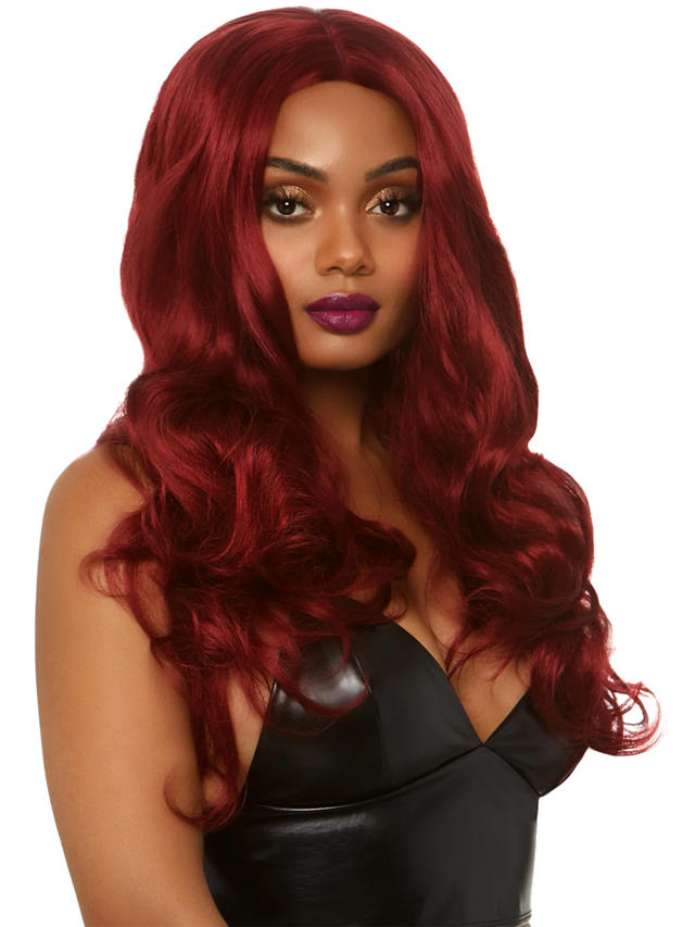 Long Wavy Wig Red