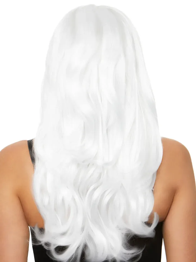 Long Wavy Wig White