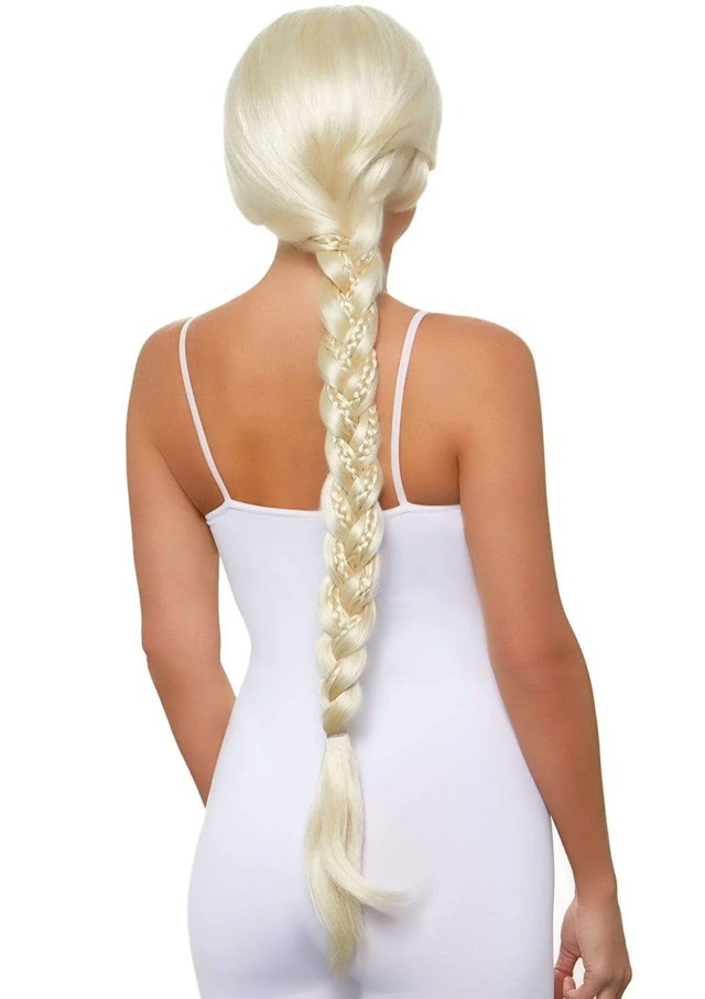 Long Duel Braid Blonde Wig