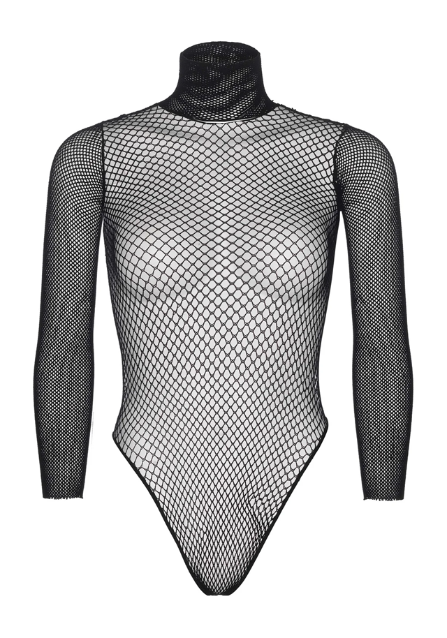 Long Sleeved Bodysuit With Snap Crotch