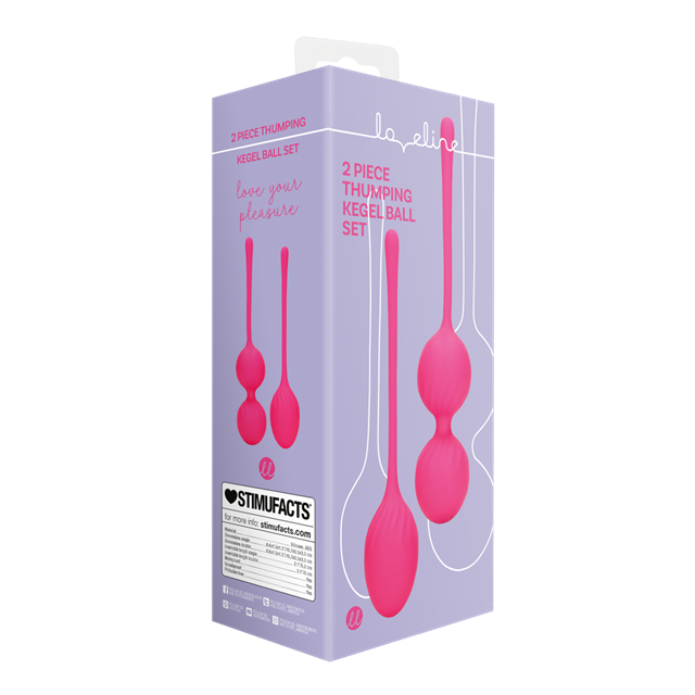 2X Thumping Kegel Ball Set - Wild Strawberry