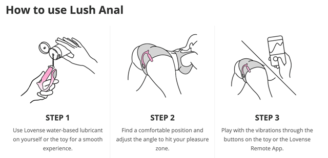 Lovense – Lush Anal Vibrator – Pink