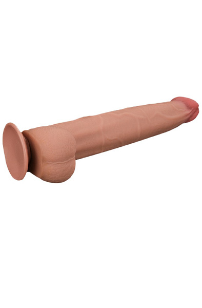 Dual Layer Sliding Skin Dildo 34 cm