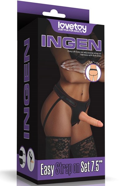 Easy Strapon-sæt 19 cm