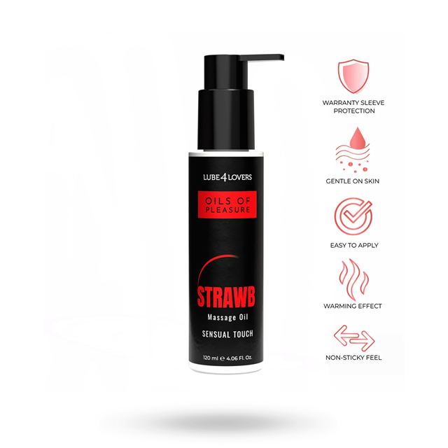 Oils of Pleasure – Strawberry Massage Oil 120 ml