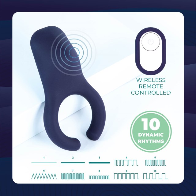 Bendable Beat Cock Ring With Clit Stimulator