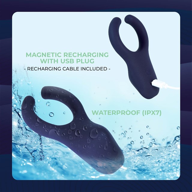 Bendable Beat Cock Ring With Clit Stimulator