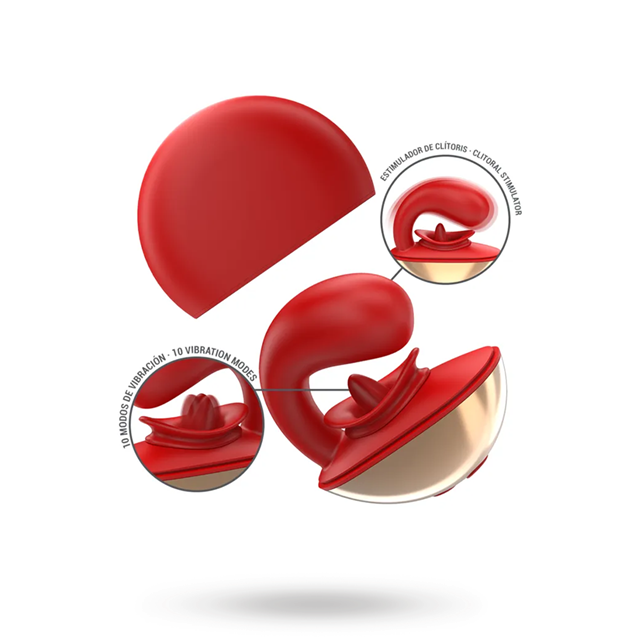 Mariah 10 Vibrations & Stimulator In U Shape