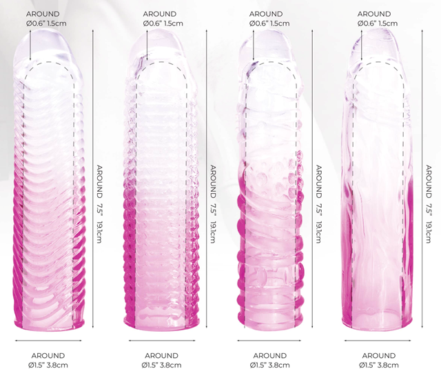 Massive 4-In-1 Extension Sleeve Pack - Smoke/Clear