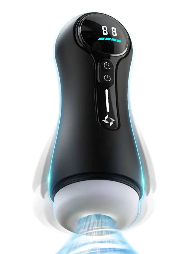 Masturbator With 4 Suction & 9 Vibration Modes