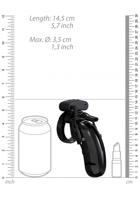 Model 22 - Chastity - 4.5"" - Cock Cage with Electro