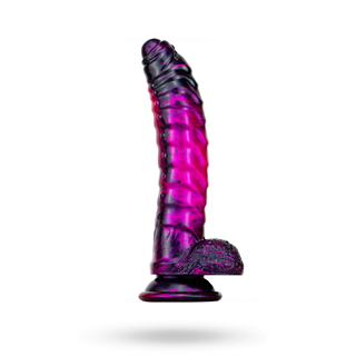 Metallic Fantasy Dildo Gasix Purple/black 20,5 Cm